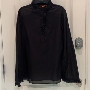 Tory Burch Ruffle neck blouse